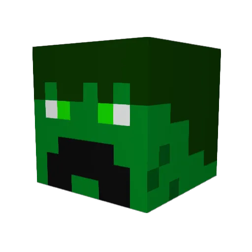Rico2Lanoche Minecraft avatar head, 3D render