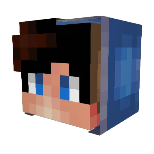 RicoPico1516 Minecraft avatar head, 3D render