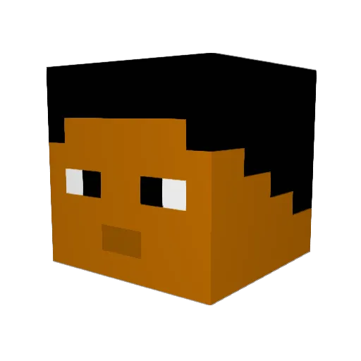 RicoStukes Minecraft avatar head, 3D render