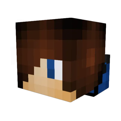 Rico_7 Minecraft avatar head, 3D render