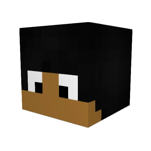 Ricoman7 Minecraft avatar head, 3D render
