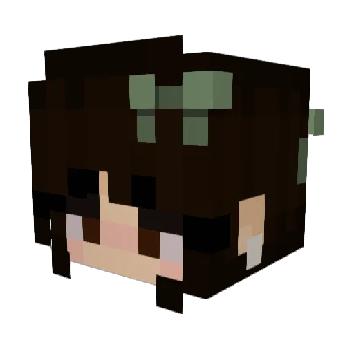 Ricooo_ Minecraft avatar head, 3D render
