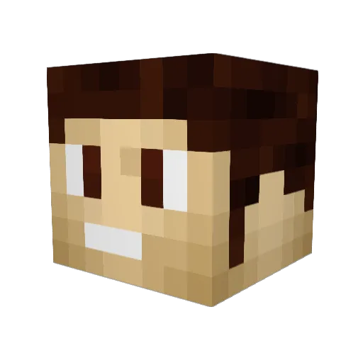 Ricotta_Cheese Minecraft avatar head, 3D render