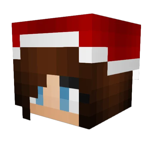 Rictosama Minecraft avatar head, 3D render