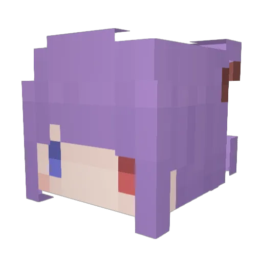 Ricyco_ Minecraft avatar head, 3D render