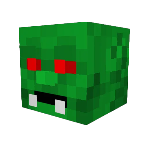 Riczone Minecraft avatar head, 3D render