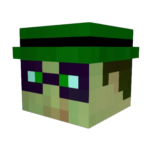 Riddle305 Minecraft avatar head, 3D render