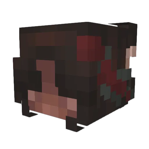 RiddleMeThis_ Minecraft avatar head, 3D render