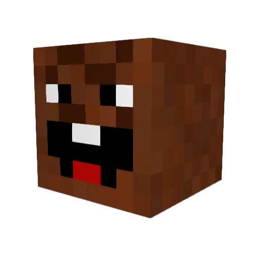 RiddledBull2 Minecraft avatar head, 3D render