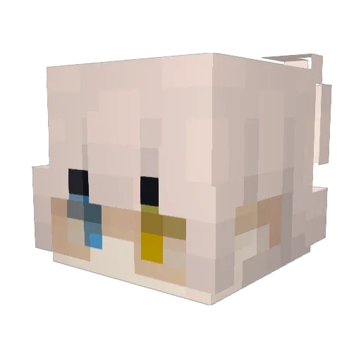 RiddlesRc Minecraft avatar head, 3D render