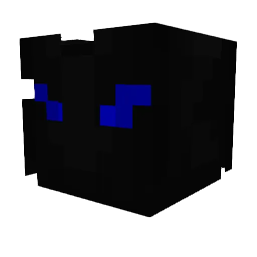 Rideax Minecraft avatar head, 3D render
