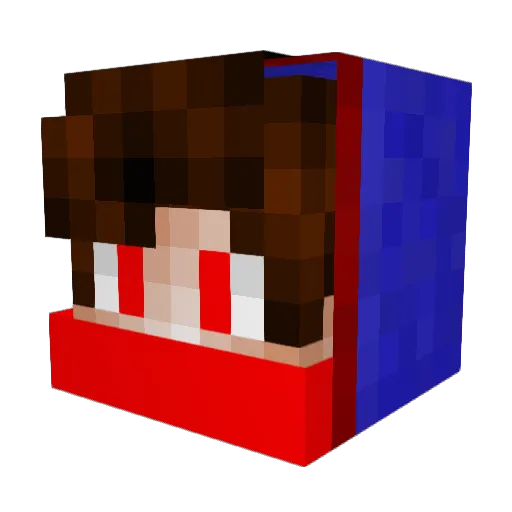 Rideout33 Minecraft avatar head, 3D render