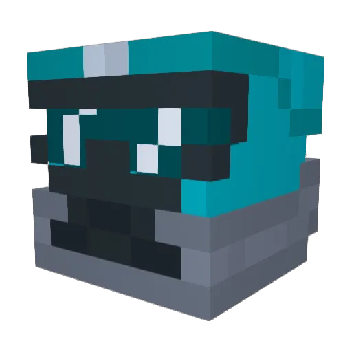 Rider2600 Minecraft avatar head, 3D render