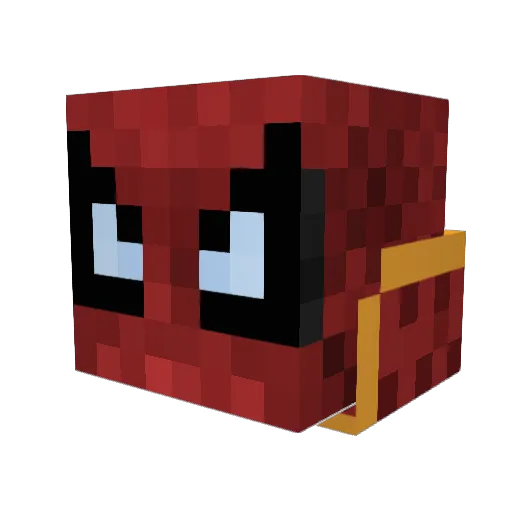 Riderpaul04 Minecraft avatar head, 3D render