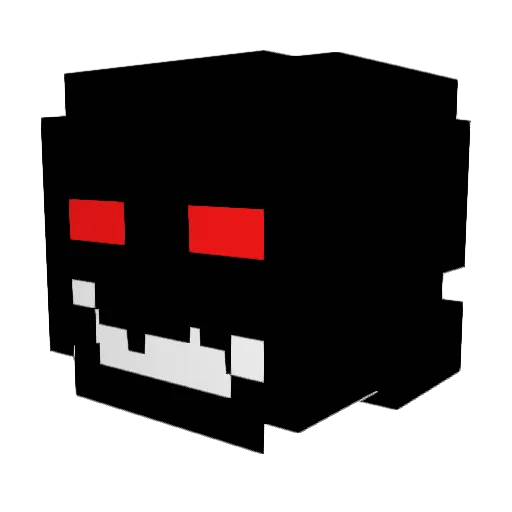 Riderz2x Minecraft avatar head, 3D render