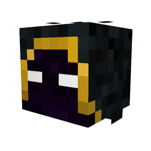 Ridgeard Minecraft avatar head, 3D render