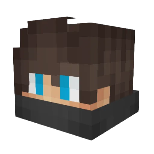 Ridgeley Minecraft avatar head, 3D render