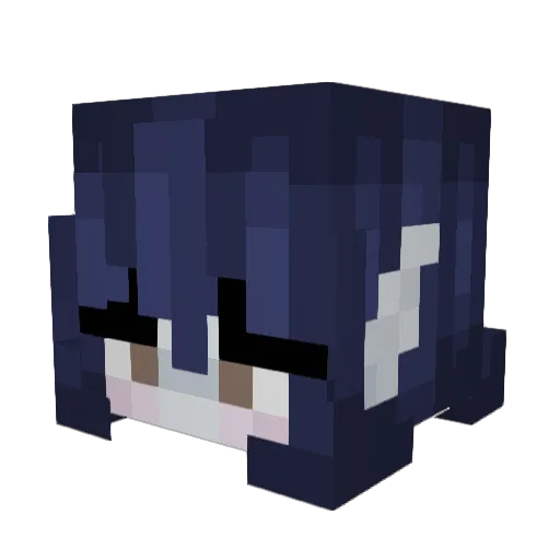 RidiculousDino Minecraft avatar head, 3D render