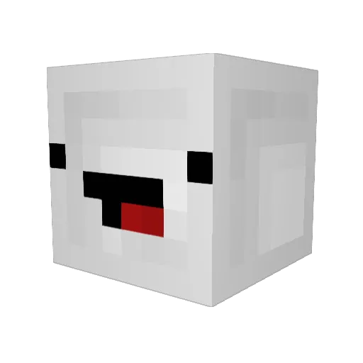 RidoIsItalian Minecraft avatar head, 3D render