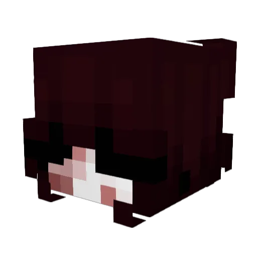 Ridov Minecraft avatar head, 3D render