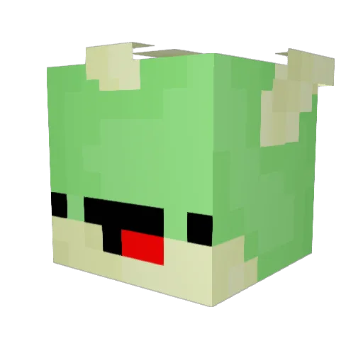 Ridzuanvv Minecraft avatar head, 3D render