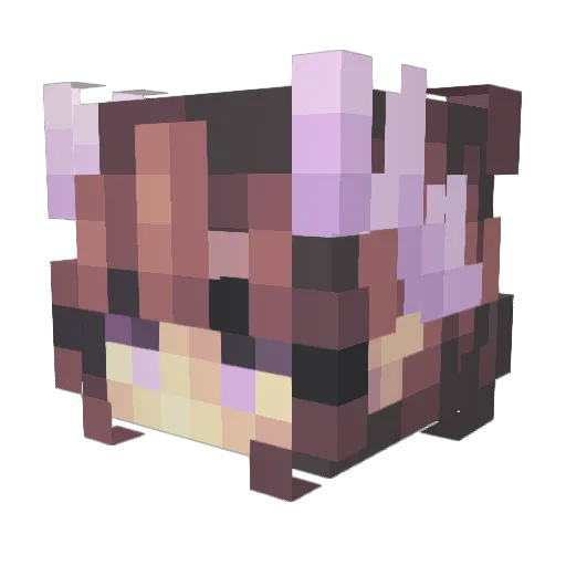 RieRie47 Minecraft avatar head, 3D render