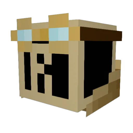Rierducks Minecraft avatar head, 3D render