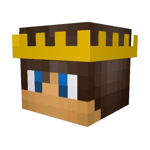 Ries05 Minecraft avatar head, 3D render