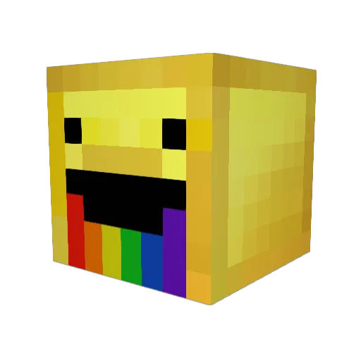 Riesa Minecraft avatar head, 3D render