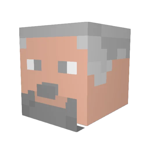 RiesenZipFile Minecraft avatar head, 3D render