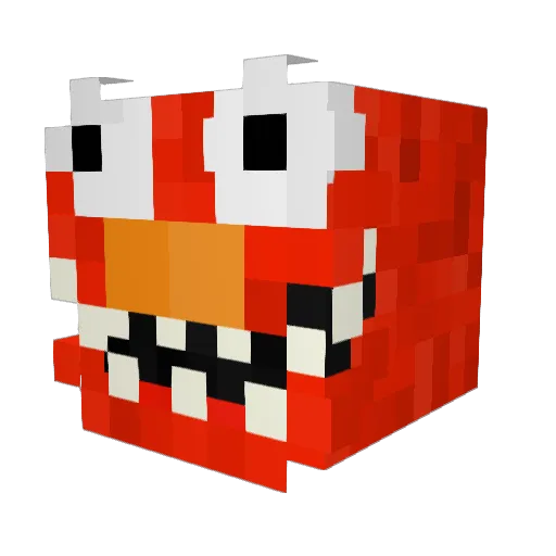 Riesenrad Minecraft avatar head, 3D render