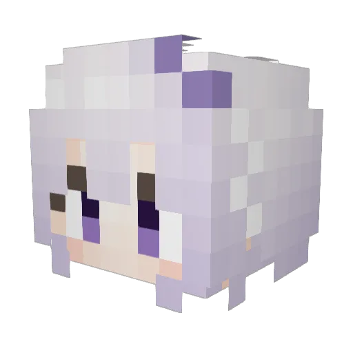 Rietty11 Minecraft avatar head, 3D render