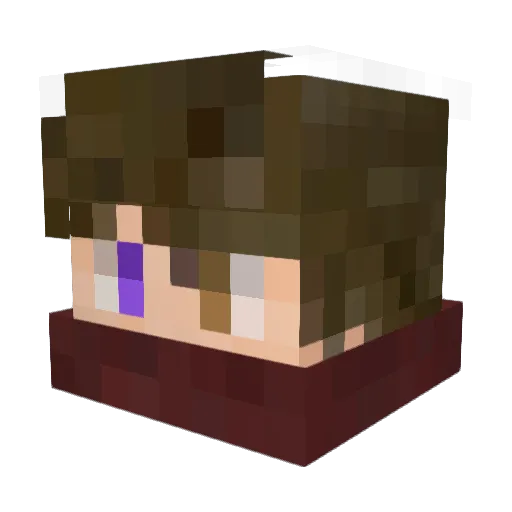 RiffXS Minecraft avatar head, 3D render