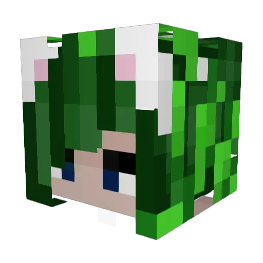 Riff__ Minecraft avatar head, 3D render