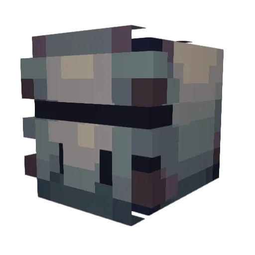 Riffenstein69 Minecraft avatar head, 3D render