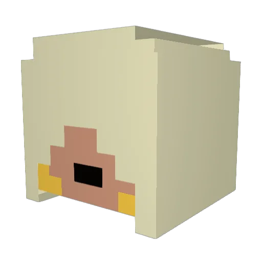 Rifild Minecraft avatar head, 3D render