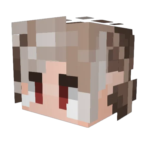 Rift118 Minecraft avatar head, 3D render
