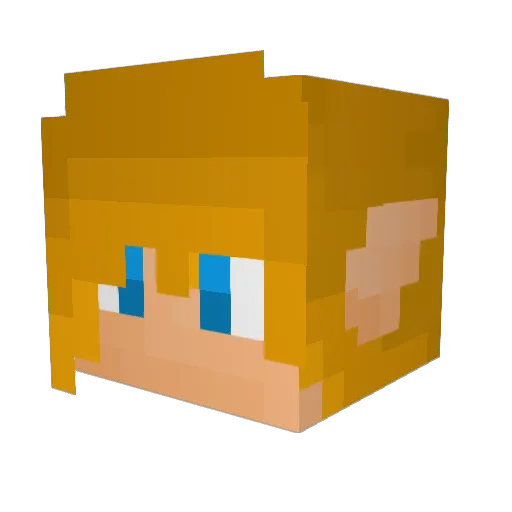RiftAK Minecraft avatar head, 3D render