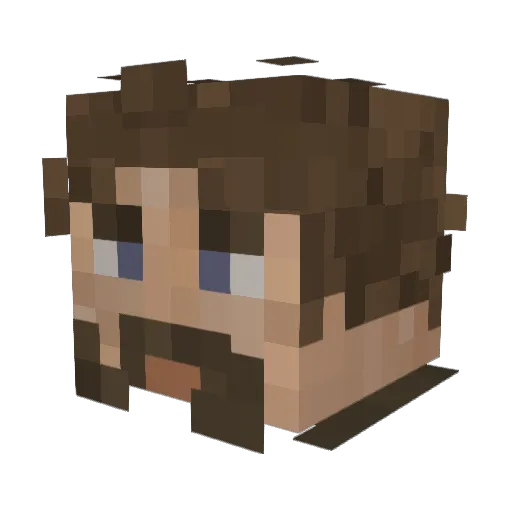 RiftAku Minecraft avatar head, 3D render