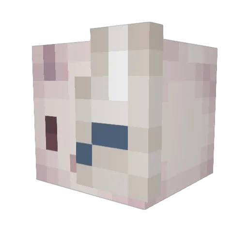 RiftBunny Minecraft avatar head, 3D render