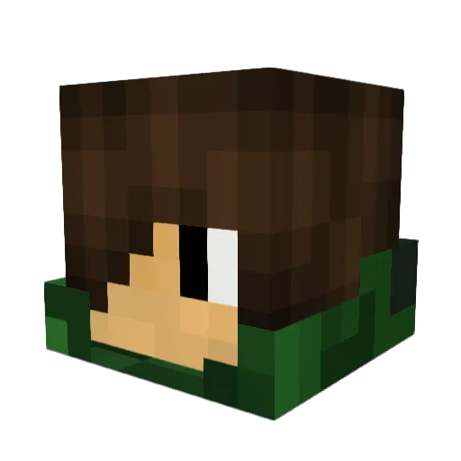 Rift_Wicker Minecraft avatar head, 3D render