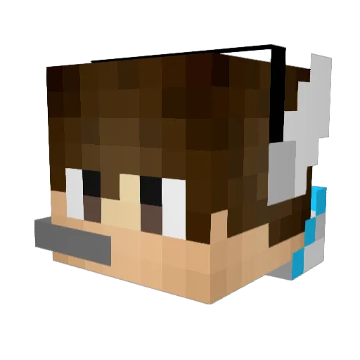 Rift_sB Minecraft avatar head, 3D render