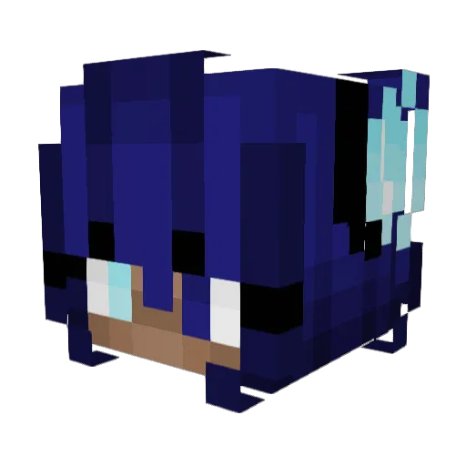 RiftbladeTTV Minecraft avatar head, 3D render