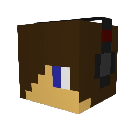 RiftiFire Minecraft avatar head, 3D render