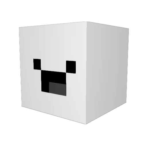 Rifty672 Minecraft avatar head, 3D render