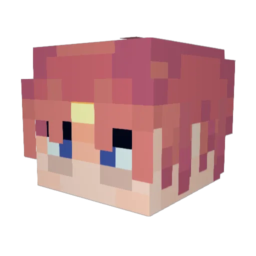 Rifxii Minecraft avatar head, 3D render