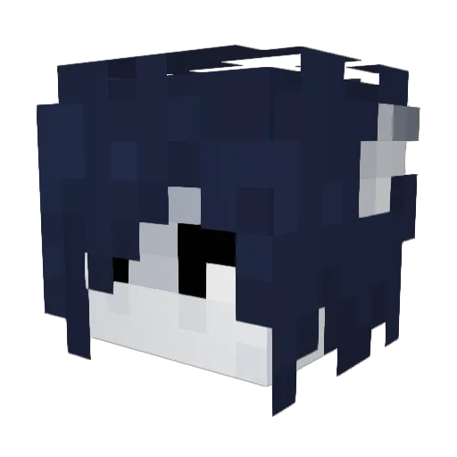 Rifykoh Minecraft avatar head, 3D render