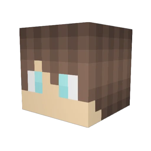 Rig_Gik Minecraft avatar head, 3D render