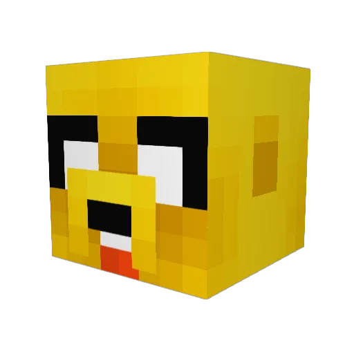 Rigby455 Minecraft avatar head, 3D render