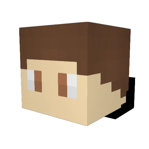 RigbyOOOH Minecraft avatar head, 3D render